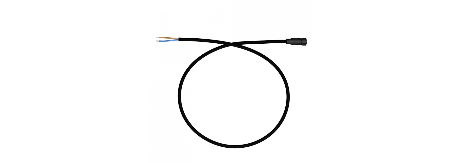 Вводной кабель с разъемом питания. M12, 24-48В, 1м