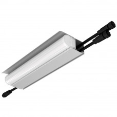 Модерн v2.0 5 250мм (18Вт/м) 24В DC 2 пикс. RGBW DMX CRI80 4000К Опал (Профиль, козырек, транзитное штепсельное соединение)