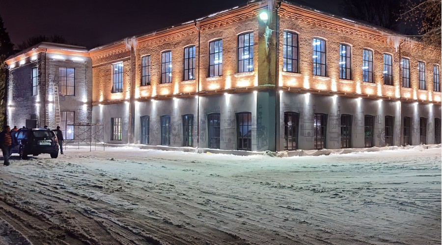 Архитектурно-художественная подсветка здания в г. Чехов