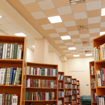 Библиотека: модернизация внутреннего освещения 