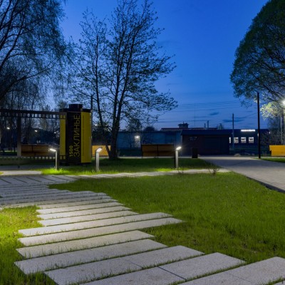Деревня Заклинье: освещение парковой зоны отдыха  