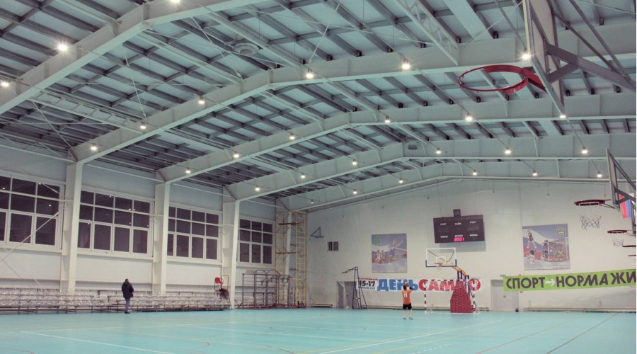 ФОК в пос. Бабынино: освещение спортивного зала