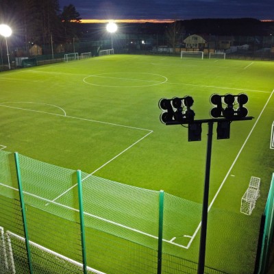 Футбольное поле в г. Курск: модернизация системы освещения