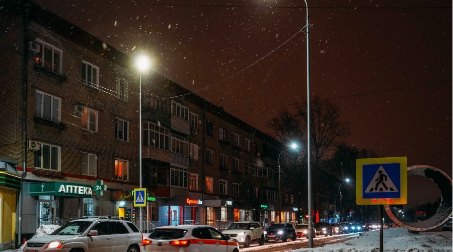 Город Коломна: уличное освещение  