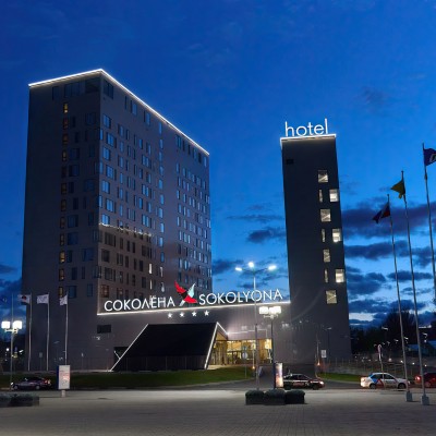 Гостиница «Соколёна»: архитектурная подсветка