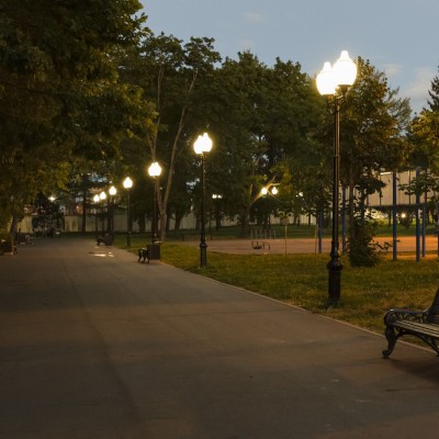 Волжский парк: модернизация уличного освещения 