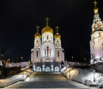 Воскресенский кафедральный собор: архитектурно-художественная подсветка