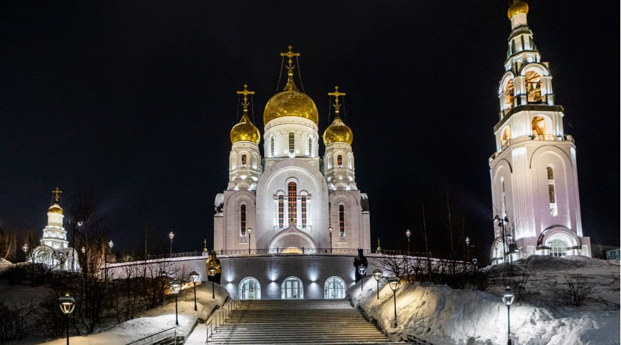 Воскресенский кафедральный собор: архитектурно-художественная подсветка