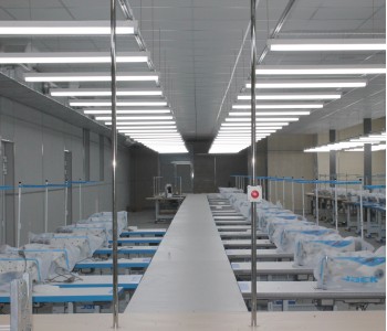 Швейная фабрика г. Кинешма: освещение рабочих мест
