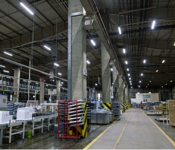 Завод «Беко»: замена освещения склада