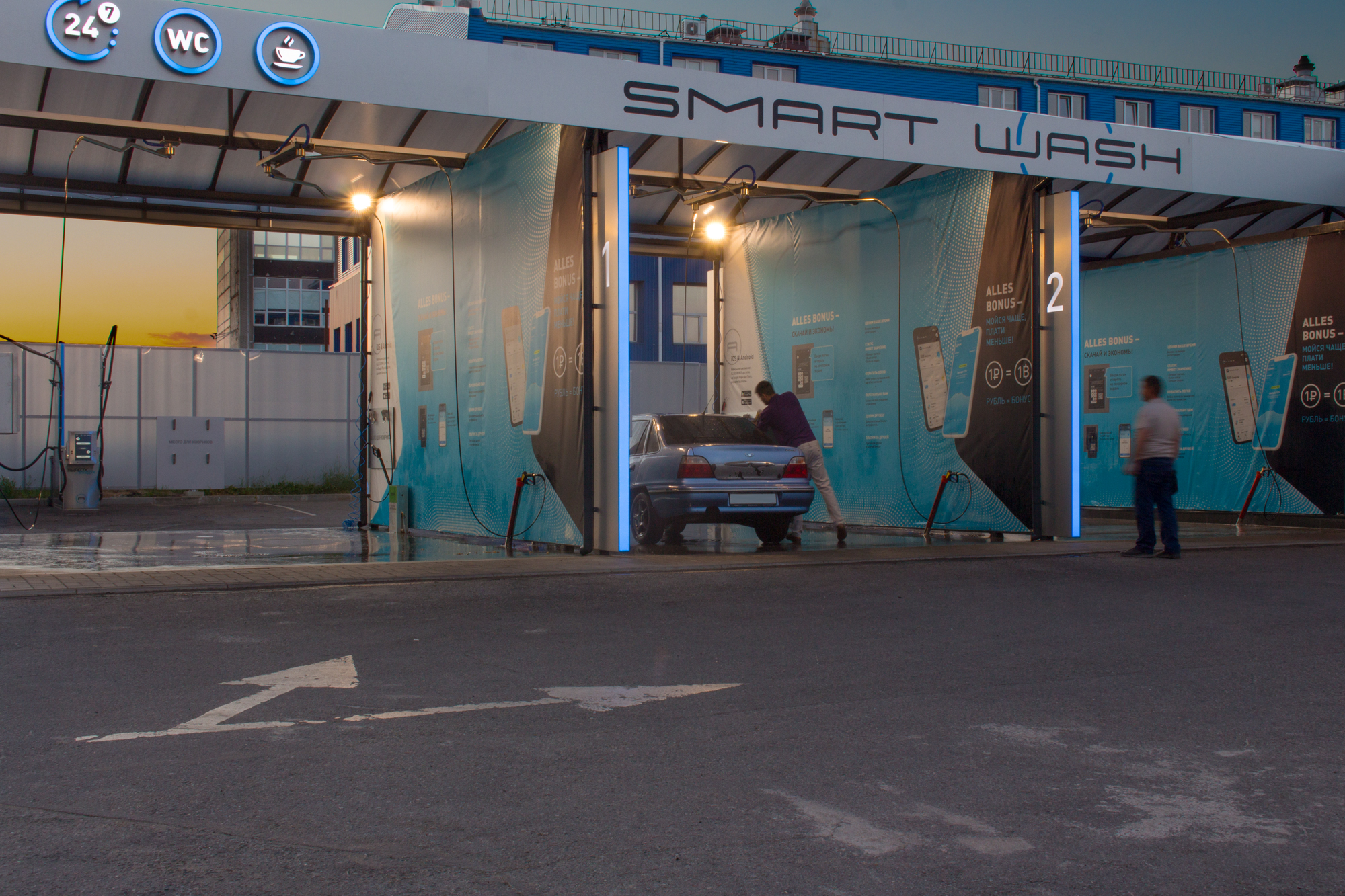 PromLed реализованный проект освещения автомойки «Smart Wash»