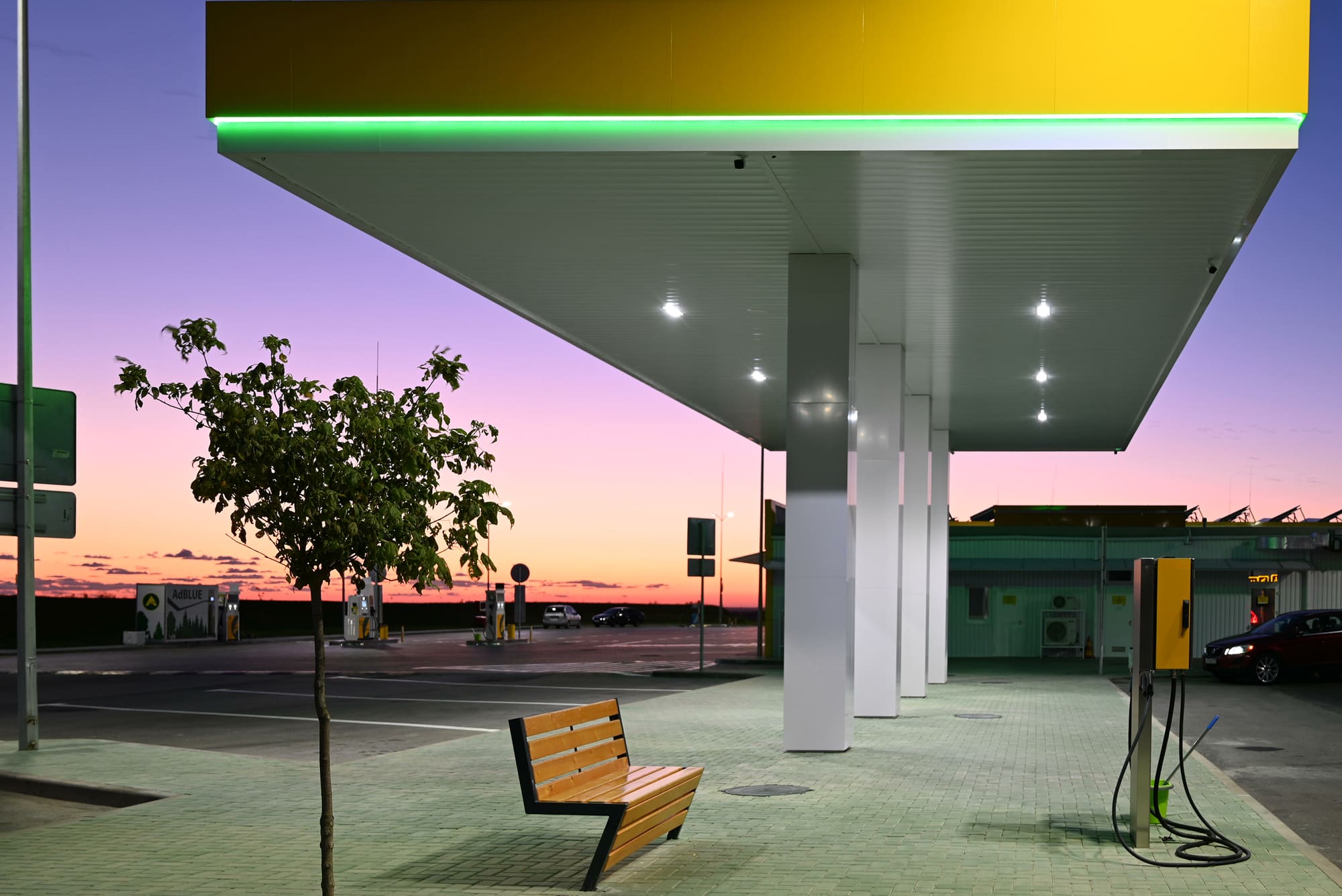 Реализованный проект освещения автозаправочной станции "Атан"