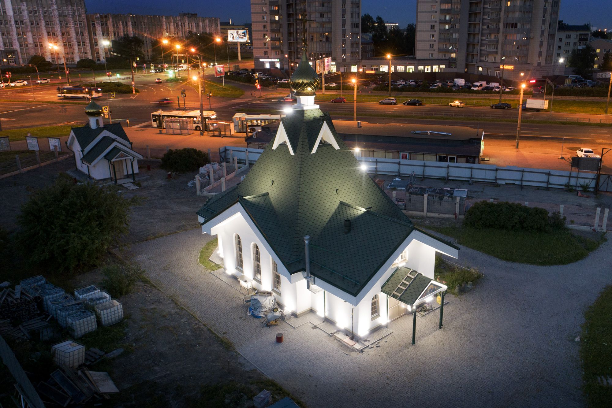Реализованный проект освещения Церкви Казанской иконы Божией Матери