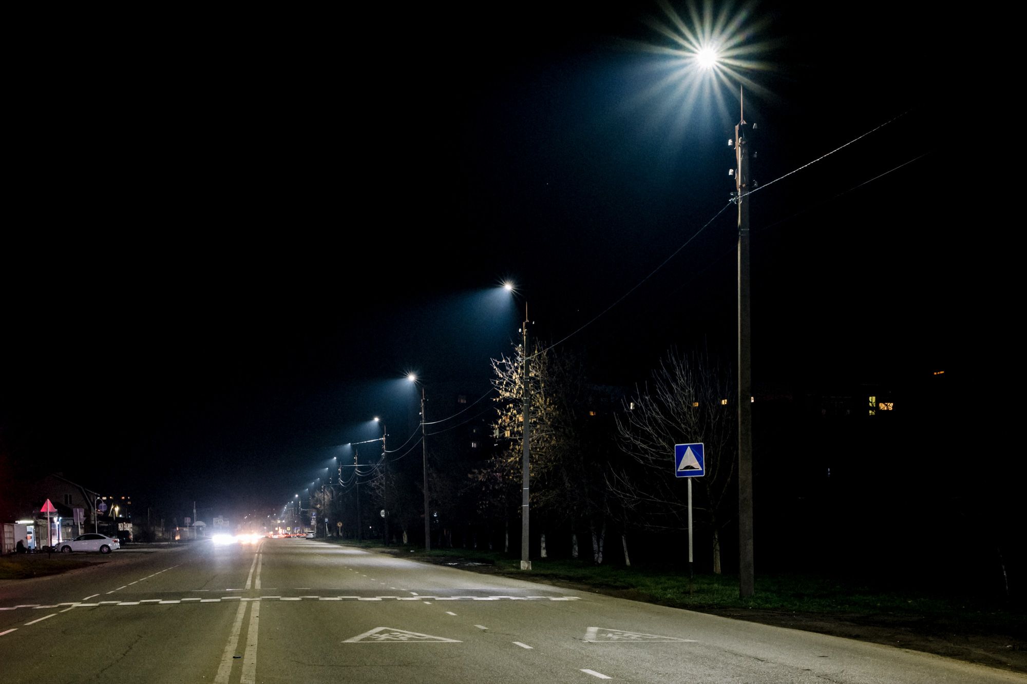 Реализованный проект освещения улиц Майкопа